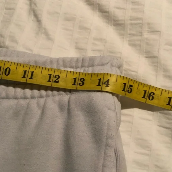 TNA Cozy Fleece Boyfriend Sweatpants - off white colour - Picture 7 of 8